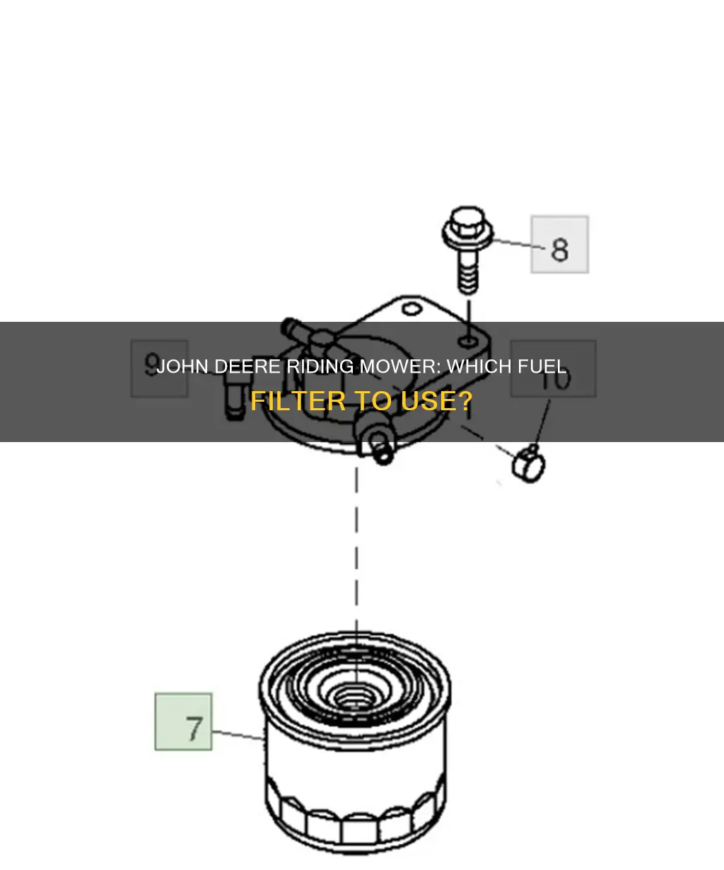 what fuel filter does john deere riding mower use