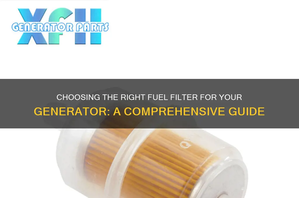 what fuel filter should i use on a generator