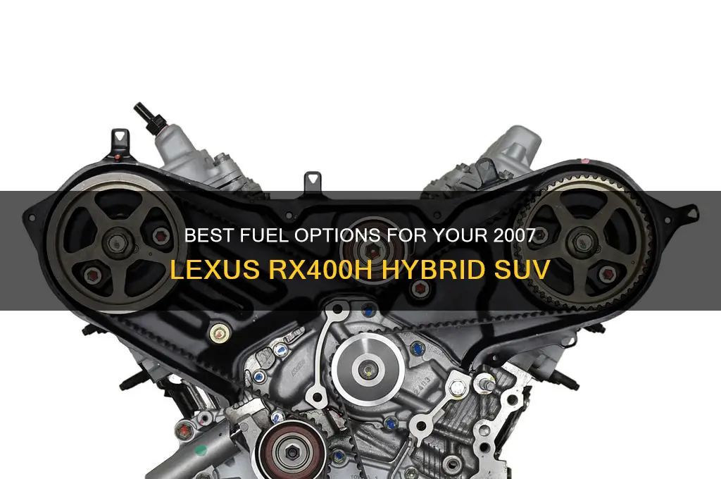 what fuel for 2007 rx400h