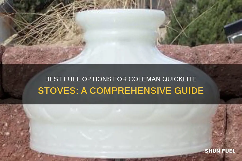 what fuel for coleman quicklite