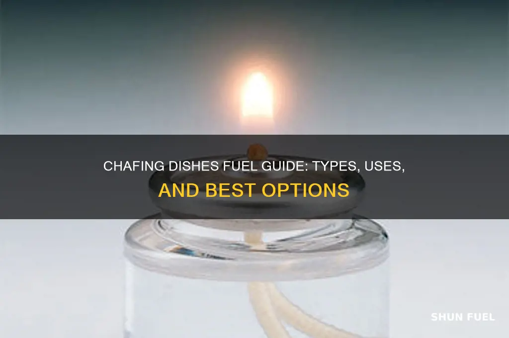 what fuel is used in chafing dishes