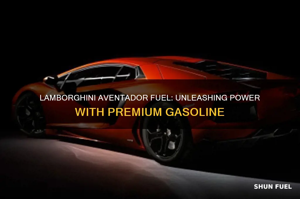 what fuel is used in lamborghini aventador