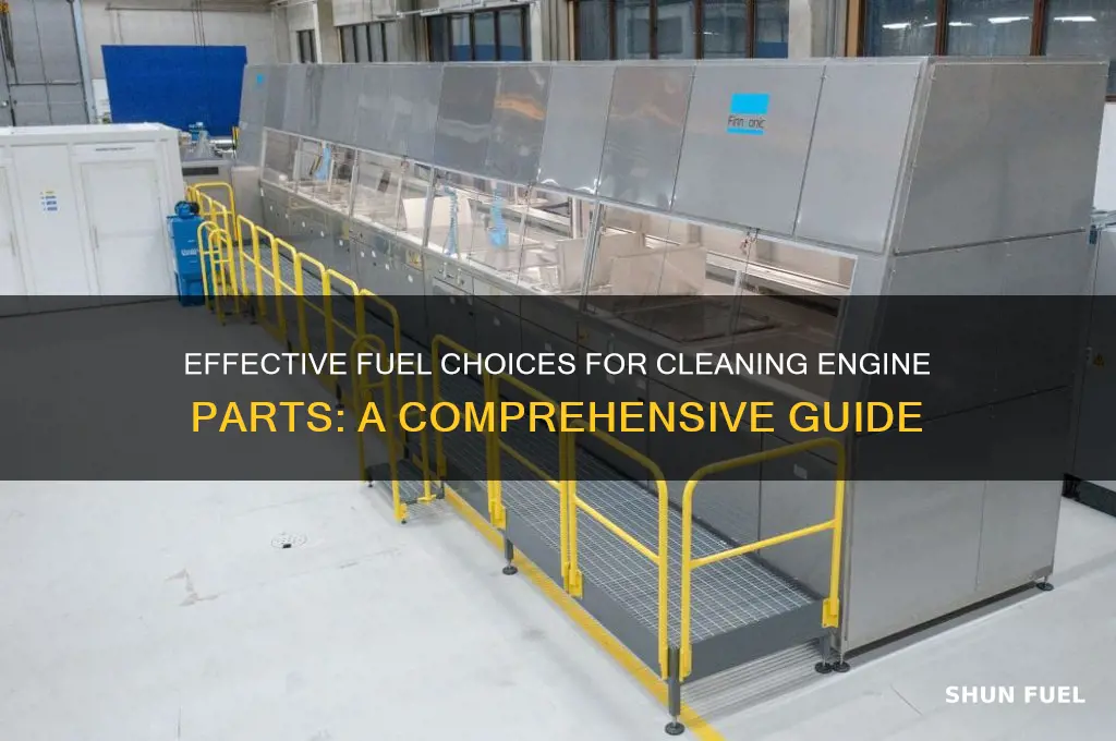 what fuel is used to clean engine parts
