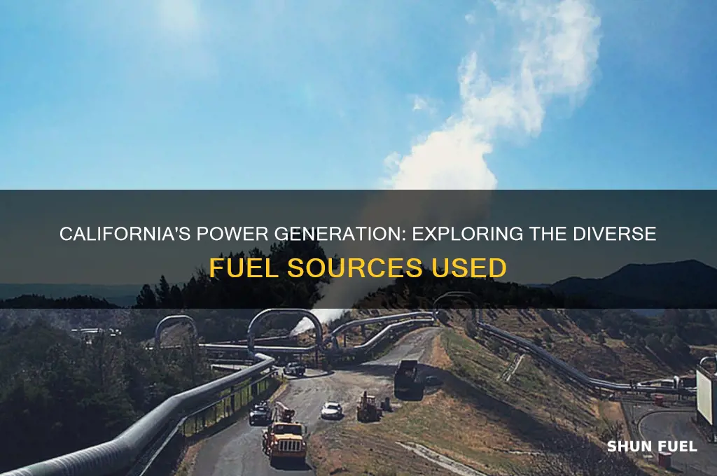 what fuel is used to generate power in california