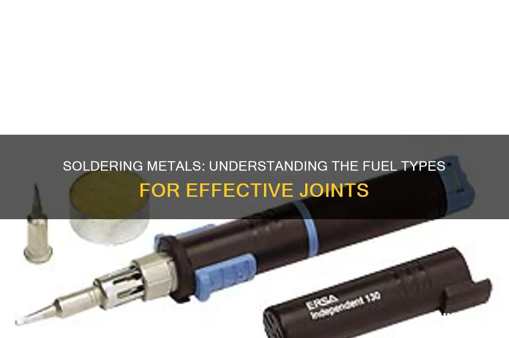 what fuel is used to solder in netals