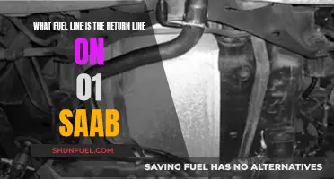 Saab Fuel Line Troubleshooting: Return Line Identification