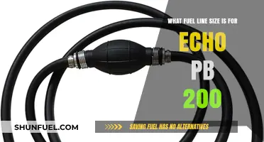 Echo PB 200 Fuel Line Size: A Comprehensive Guide