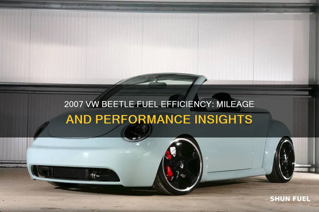 what fuel mileage does a 2007 standard vw beetle use