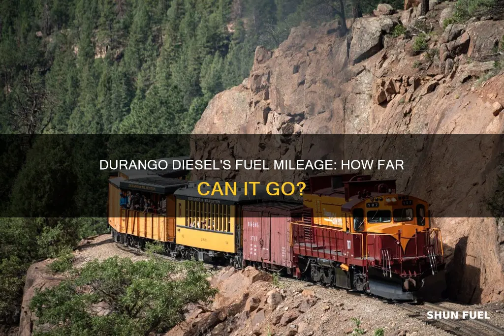 what fuel mileage does the durango diesel get