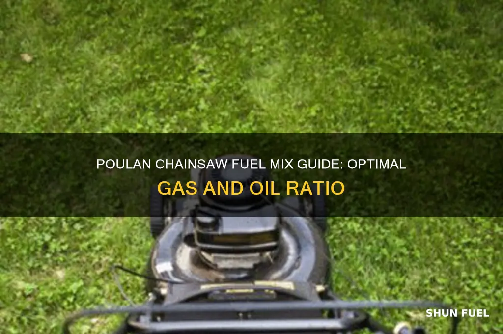 what fuel mix does a poulan chainsaw use