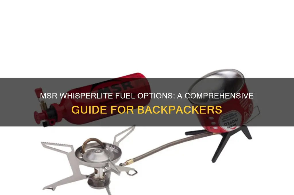 what fuel msr whisperlite