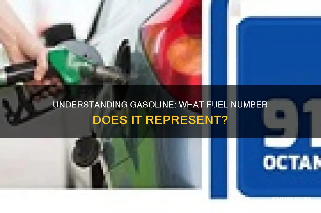 what fuel number is gasoline