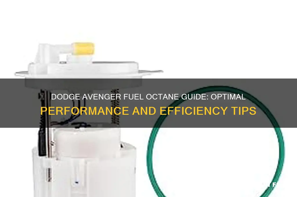 what fuel octane dodge avenger