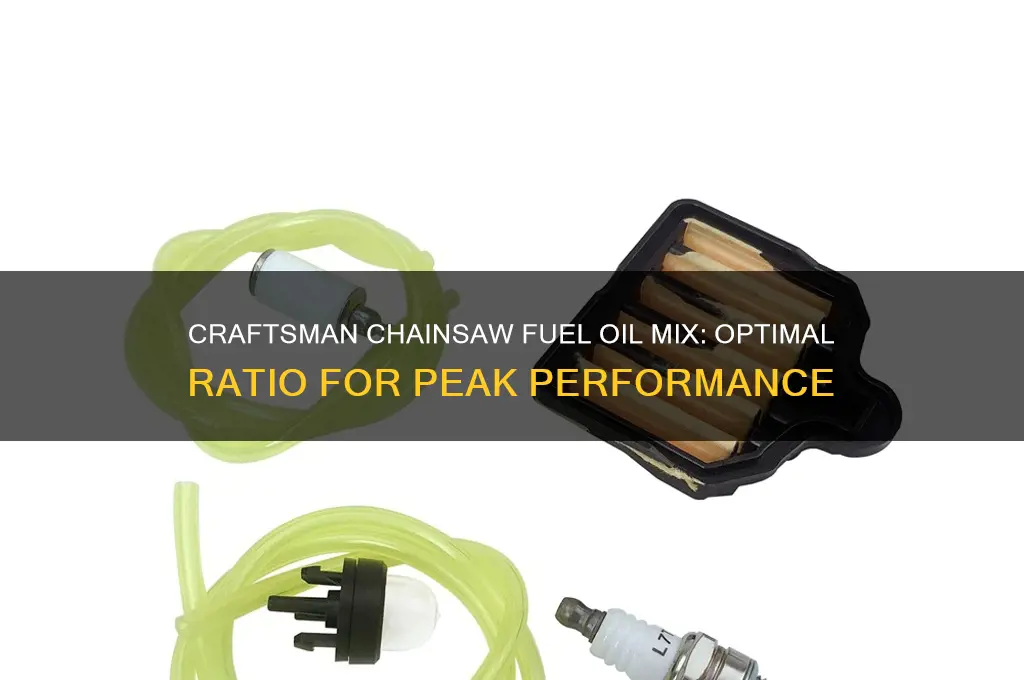 what fuel oil mix does craftsman chainsaw use
