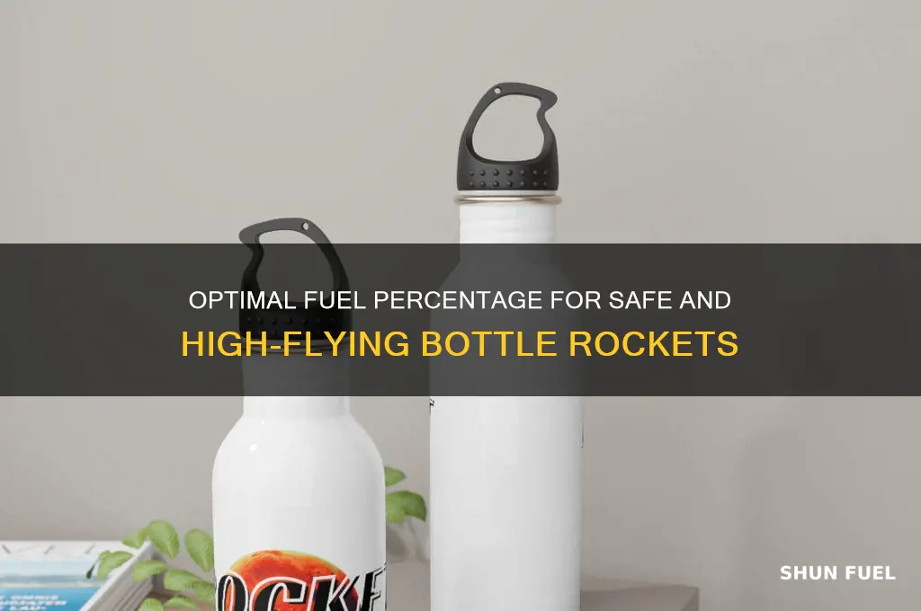 what fuel percent shoud be used for a bottle rocket