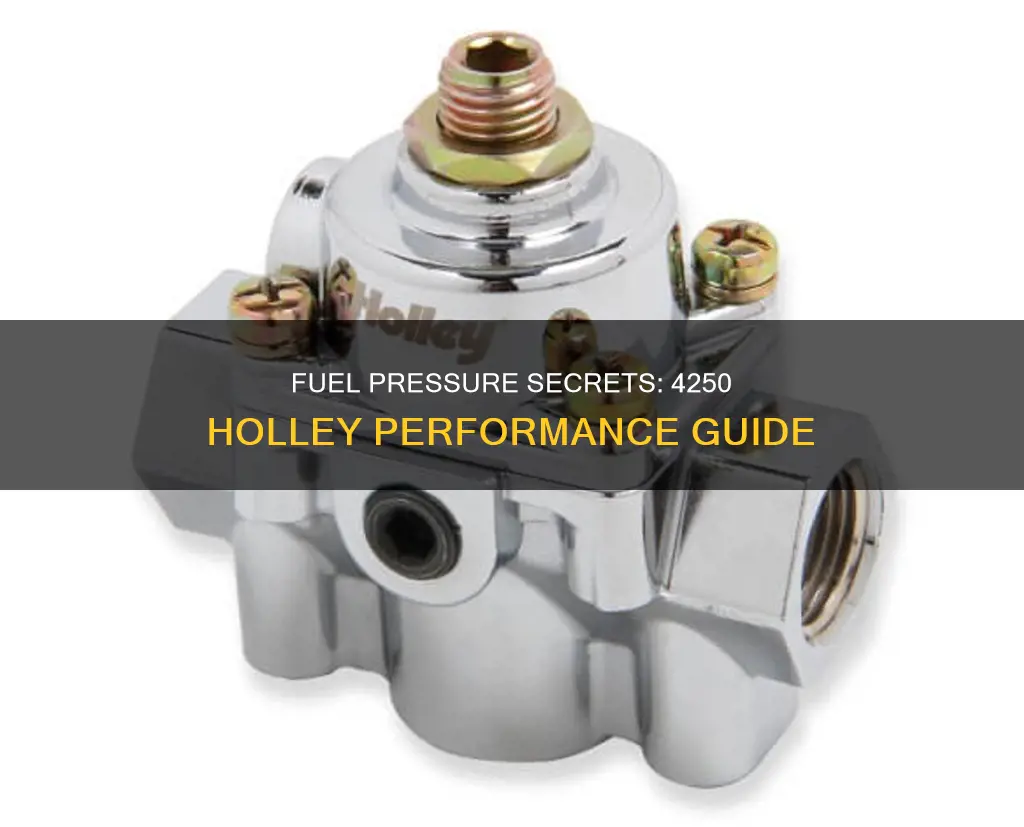 what fuel pressure 4250 holley