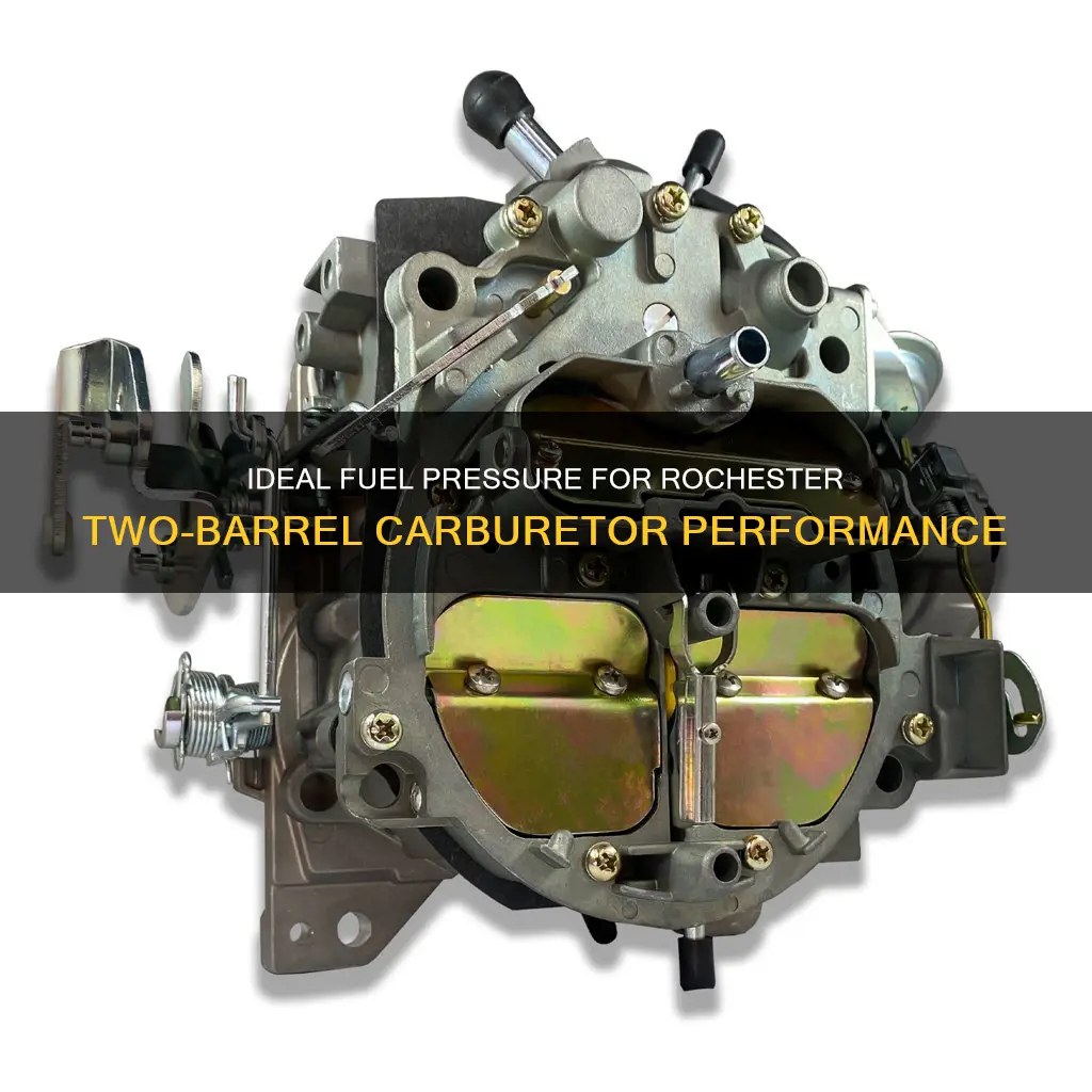 what fuel pressure for rochester two barrel carburetor