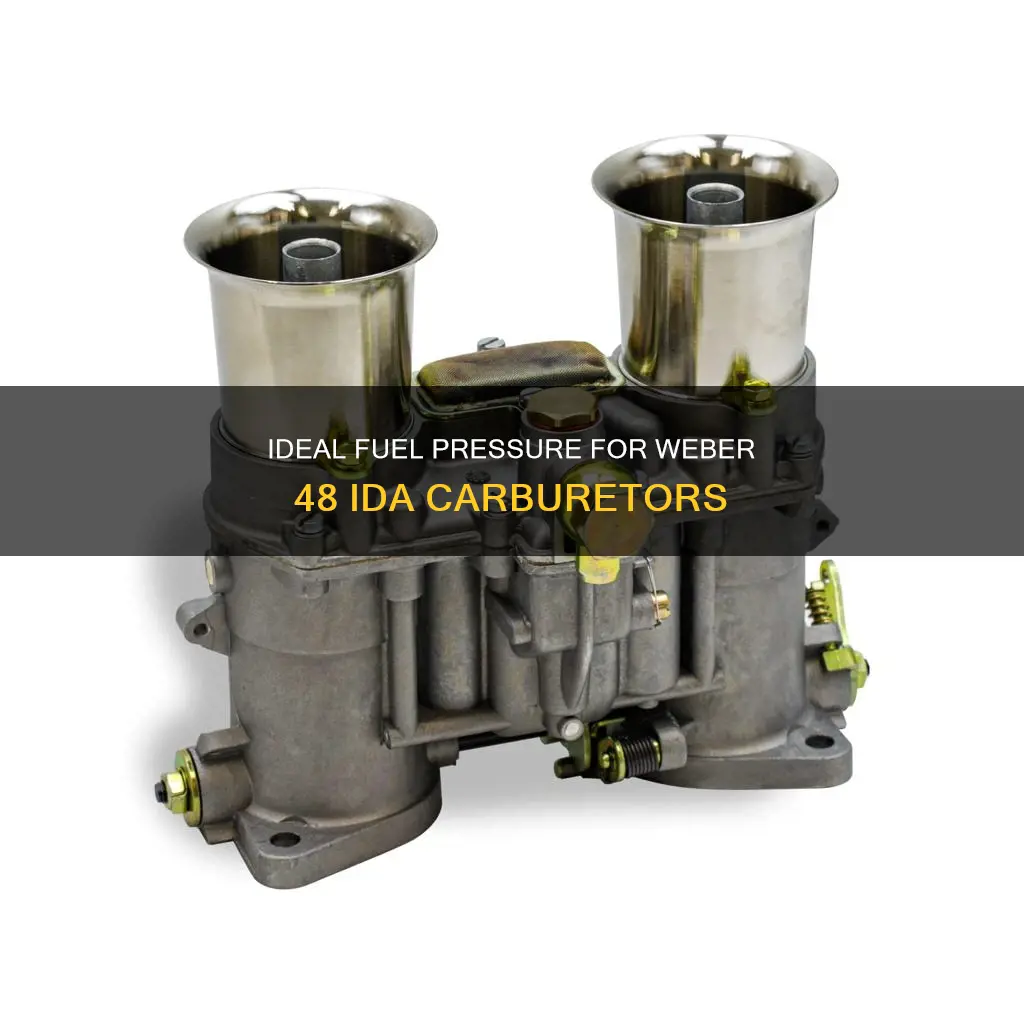 what fuel pressure weber 48 ida