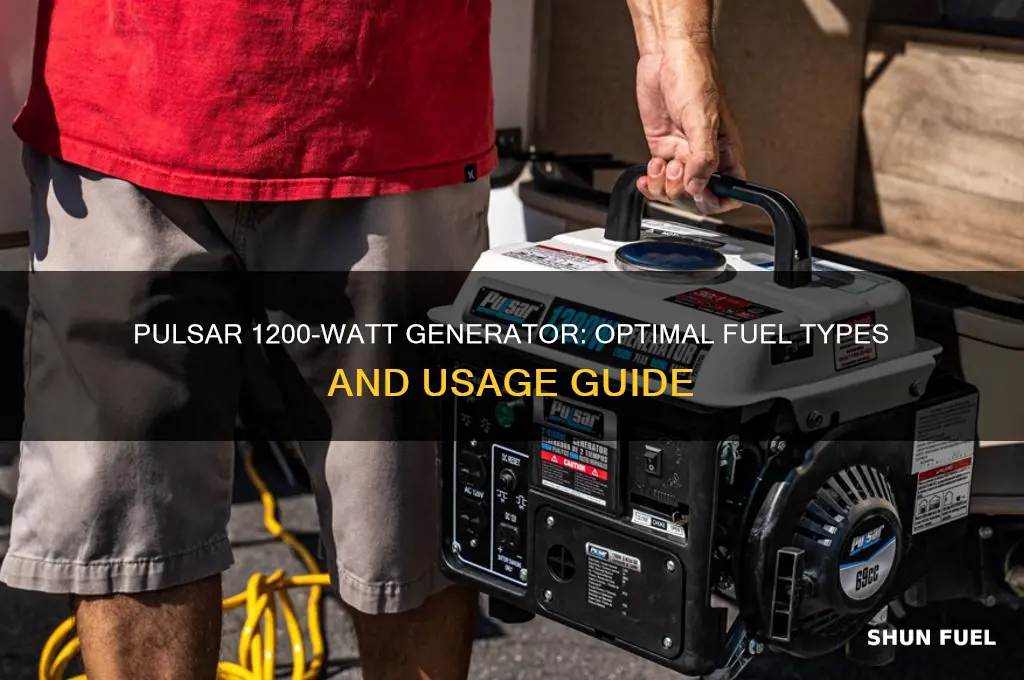 what fuel pulsar generator 1200watt