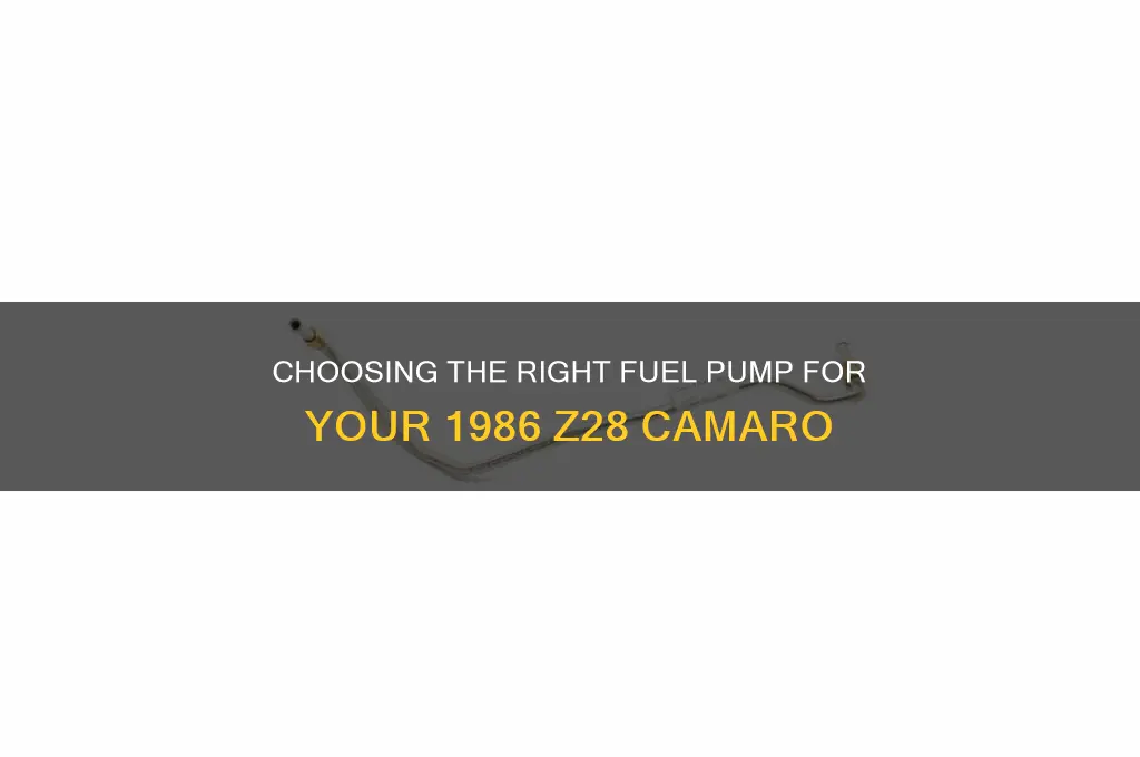 what fuel pump 1986 z28
