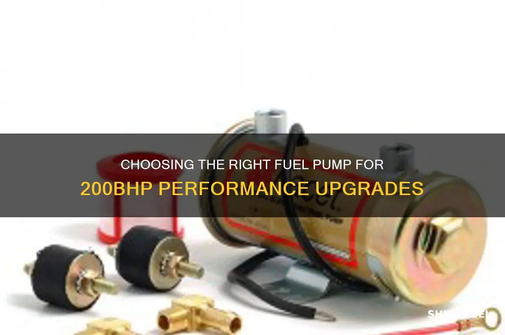 what fuel pump 200bhp