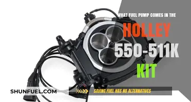 Holley 550-511K Kit: Discover the Included Fuel Pump Model