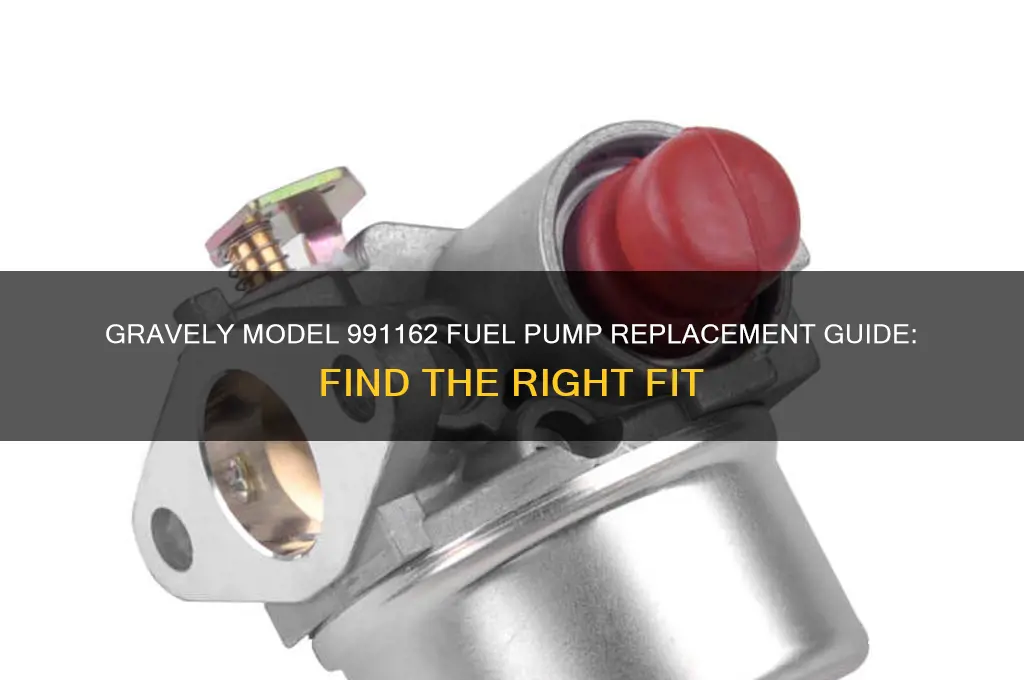 what fuel pump does gravely model 991162 need