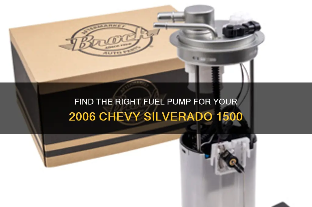 what fuel pump fits my 2006 chevy silverado 1500