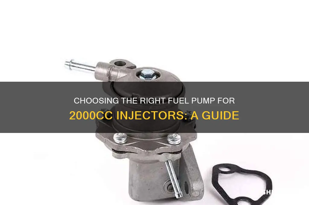 what fuel pump for 2000cc injectiors