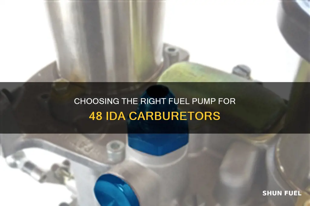 what fuel pump for 48 ida carbs