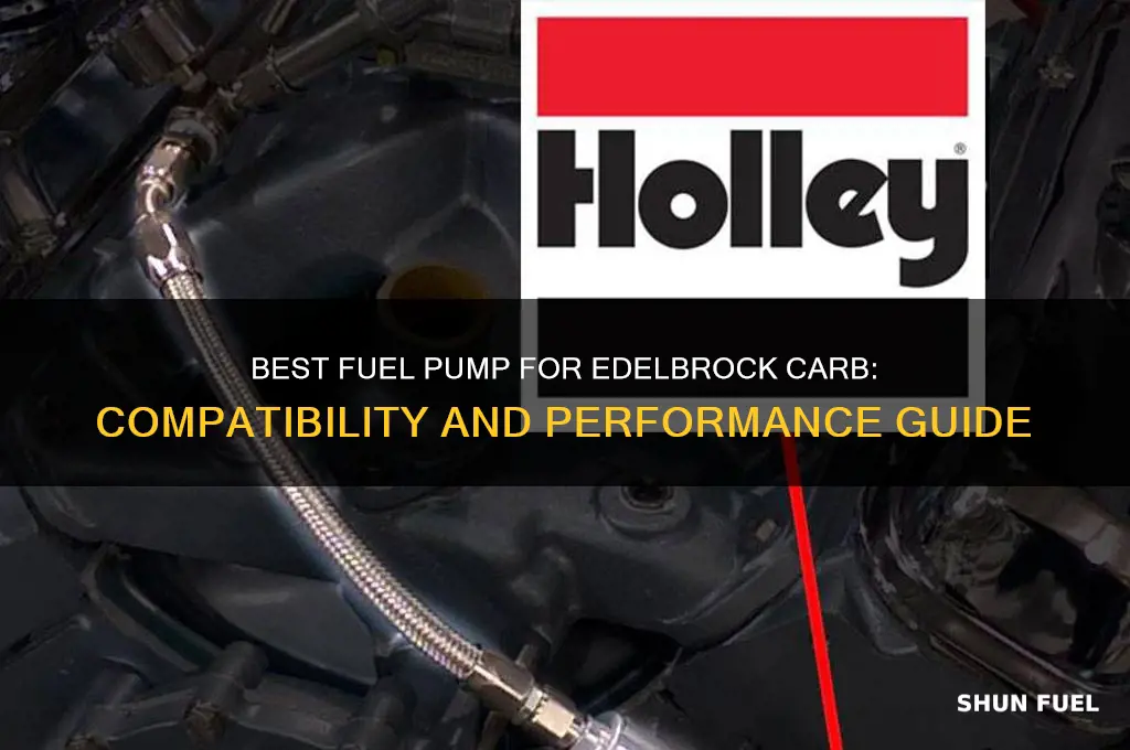 what fuel pump for edelbrock carb