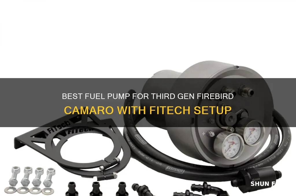 what fuel pump for third gen firebird camaro fitech