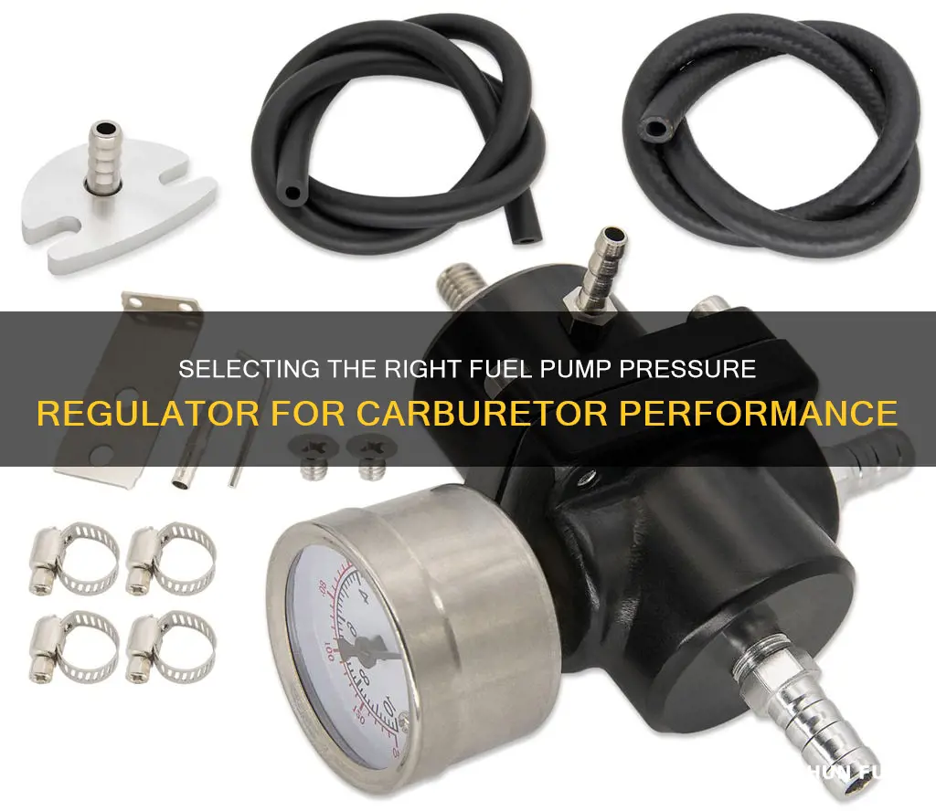 what fuel pump pressure regulator to use with carburetor vaccum