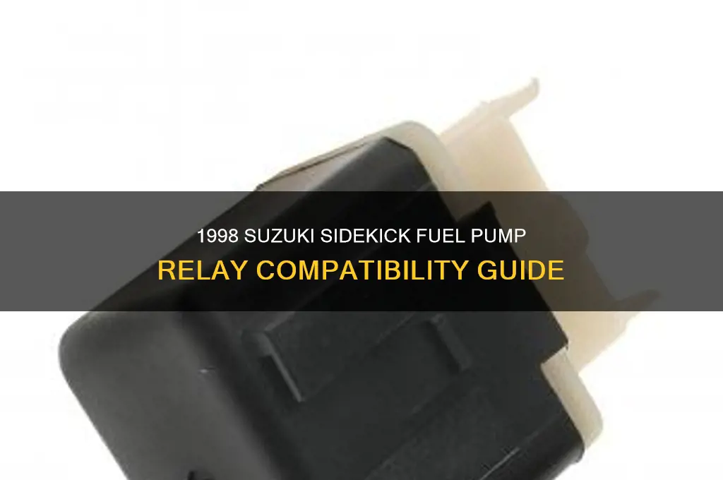 what fuel pump relays work for 1998 suzuki sidekick
