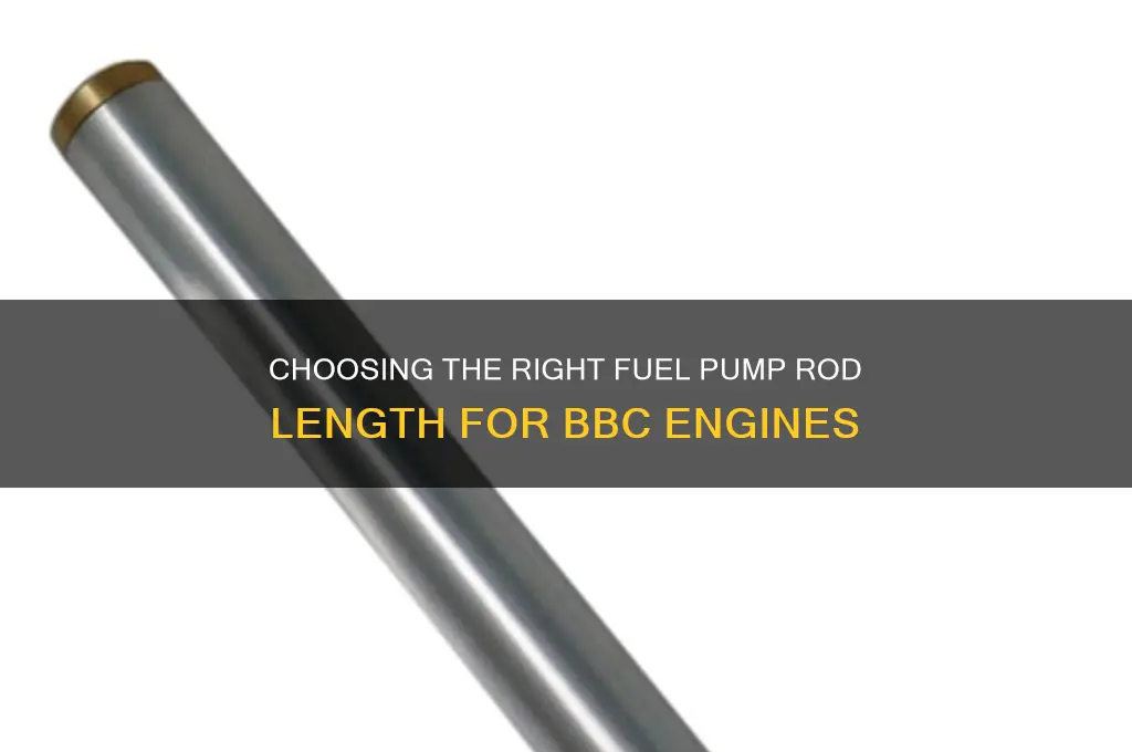 what fuel pump rod length bbc