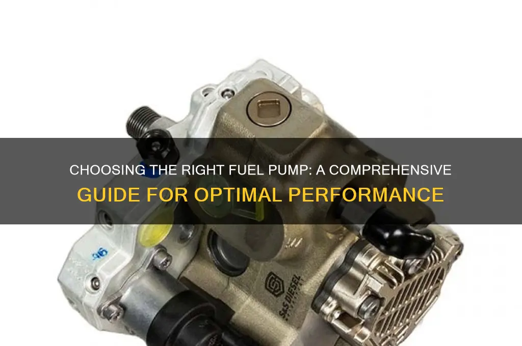 what fuel pump should i use