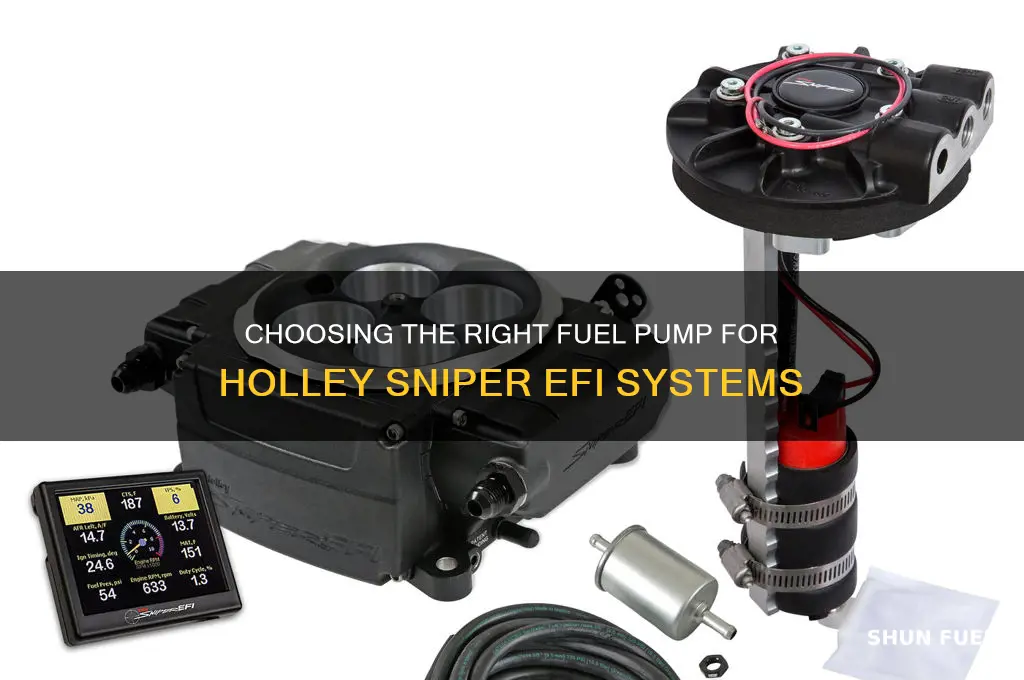 what fuel pump to use for holley sniper efi