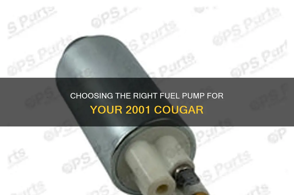 what fuel pump to use in a 2001 cougar