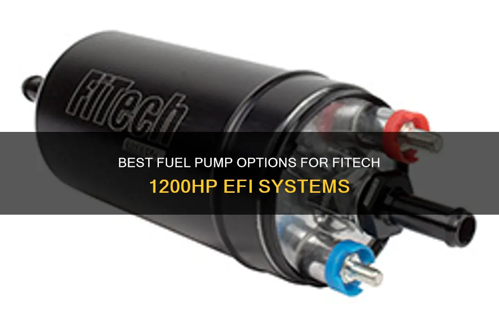 what fuel pump to use with fitech 1200hp