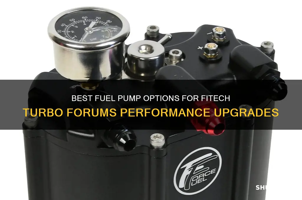 what fuel pump to use with fitech turboforuns