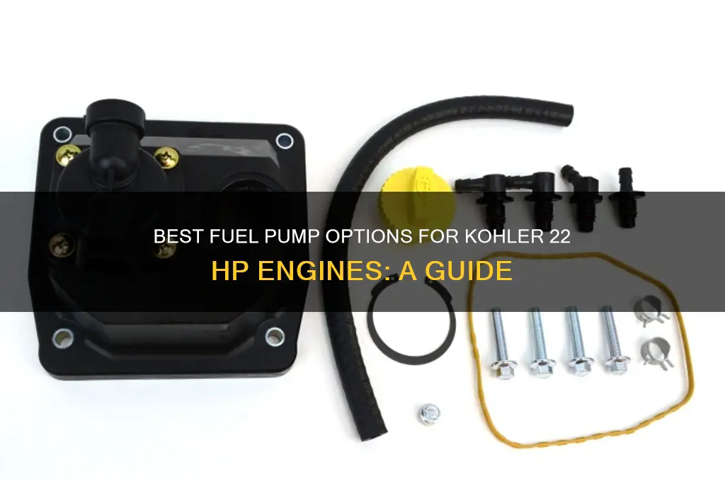 what fuel pump works on a kotler 22 hp enegine