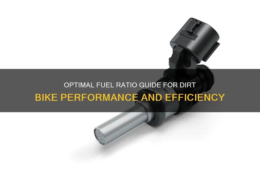 what fuel ratio should i use for a dirt bike