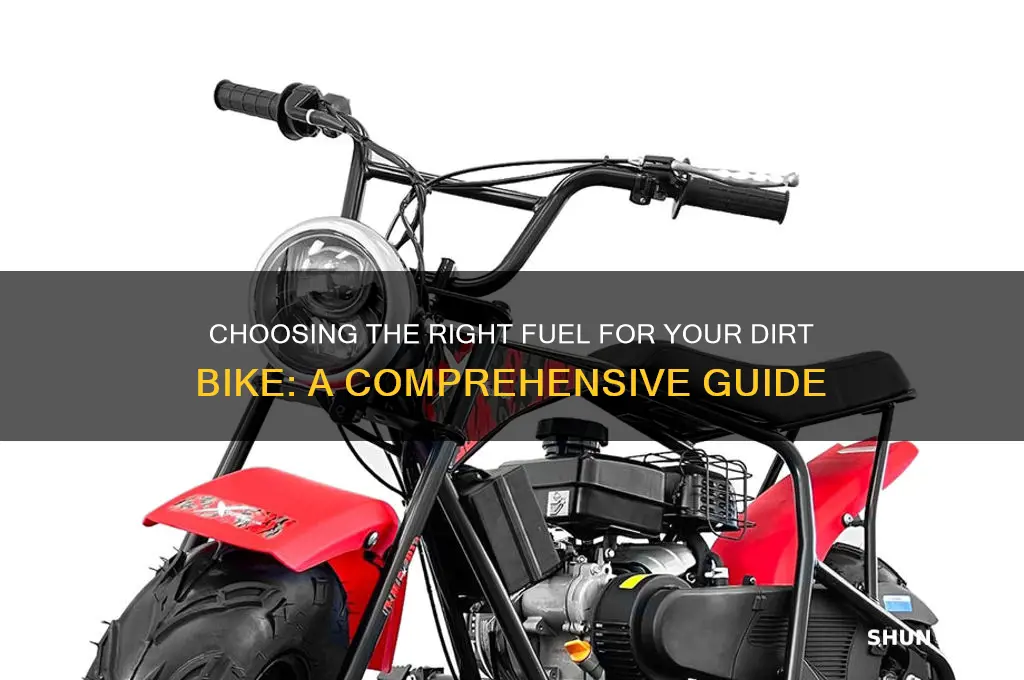 what fuel should i use in my dirt bike