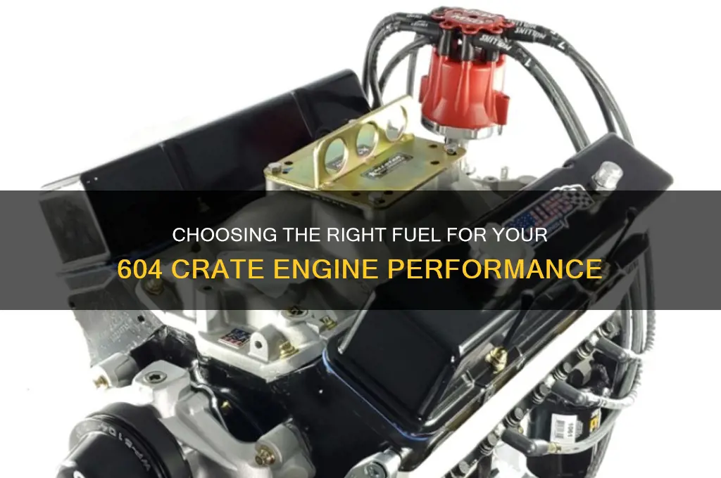 what fuel should you use in a 604 crate engine
