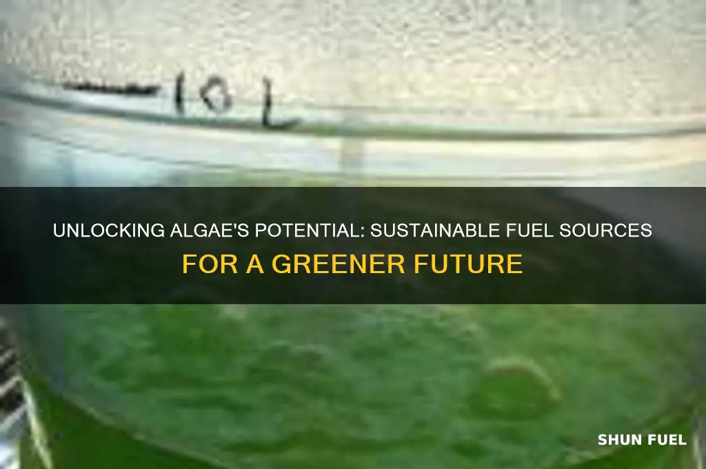 what fuel sources can be made from algae