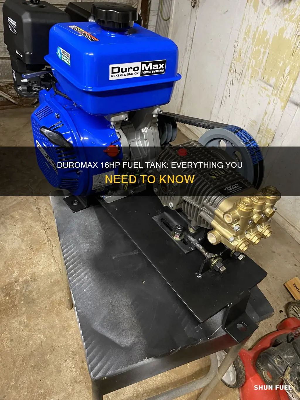 what fuel tank duromax 16hp