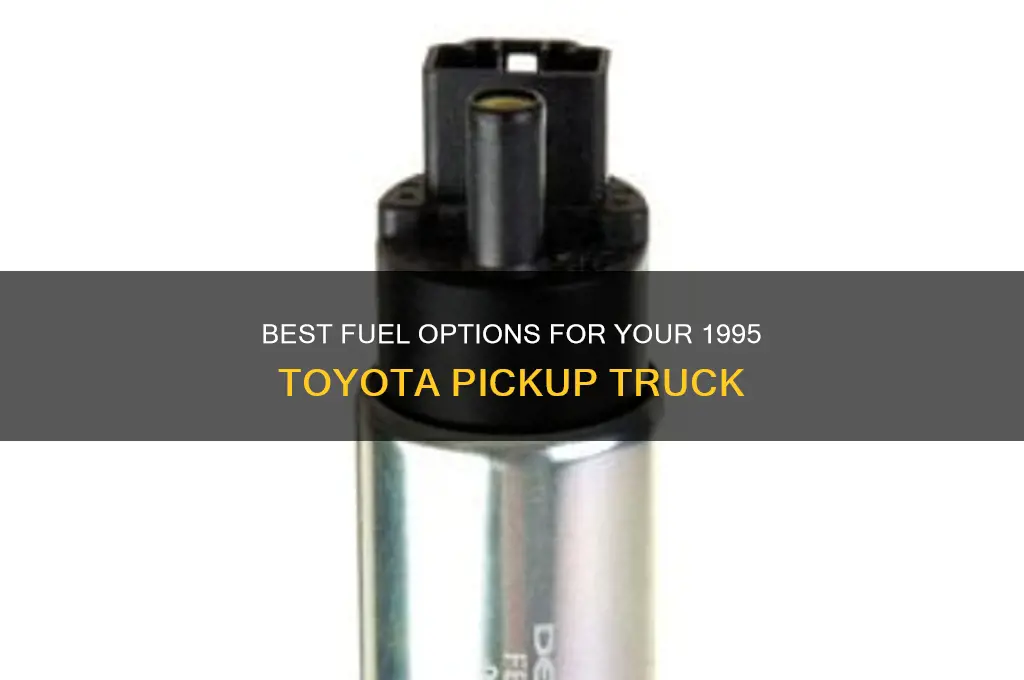 what fuel to use for 1995 toyota pickup