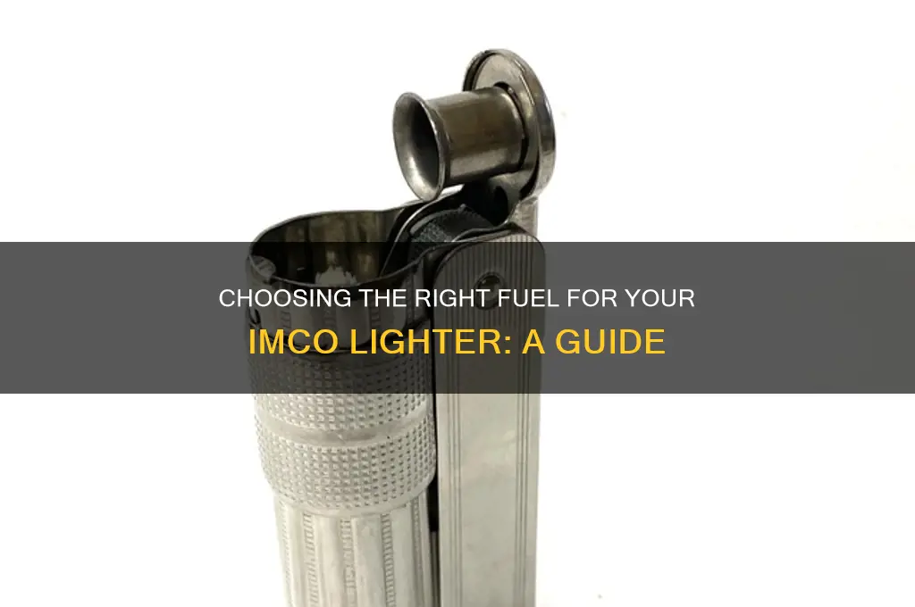 what fuel to use for imco