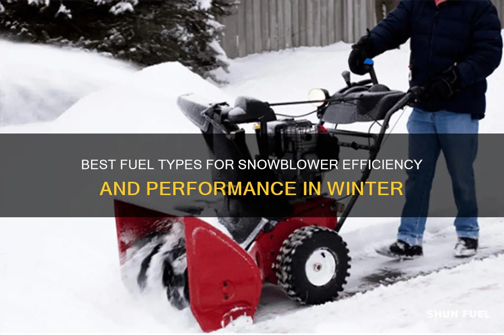 what fuel to use for snowblower