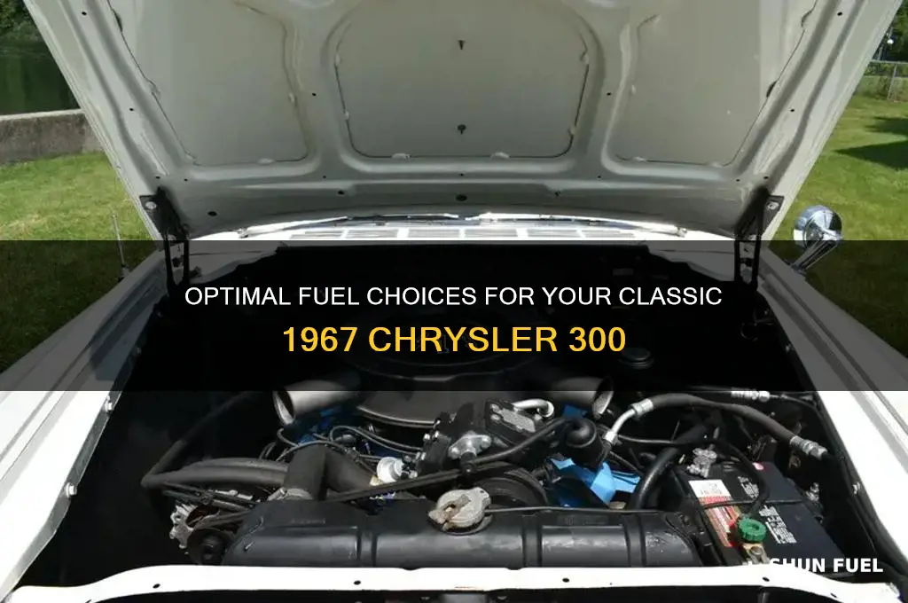 what fuel to use in 1967 chrysler 300